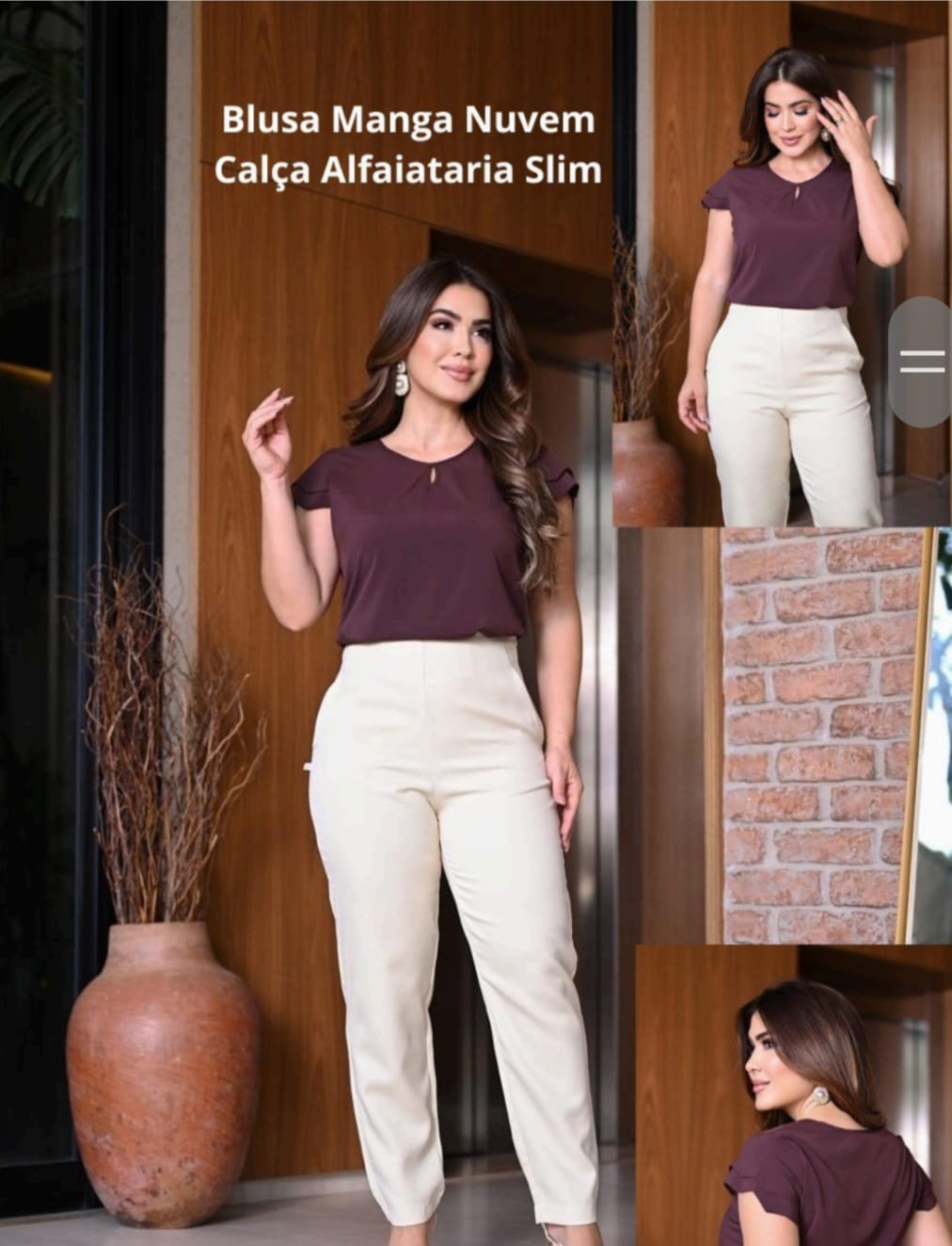 Blusa Manga Nuvem — Vinho