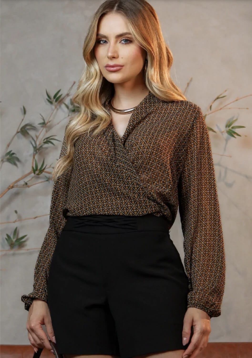 Blusa Est. Cachecouer — Estampa Geométrica