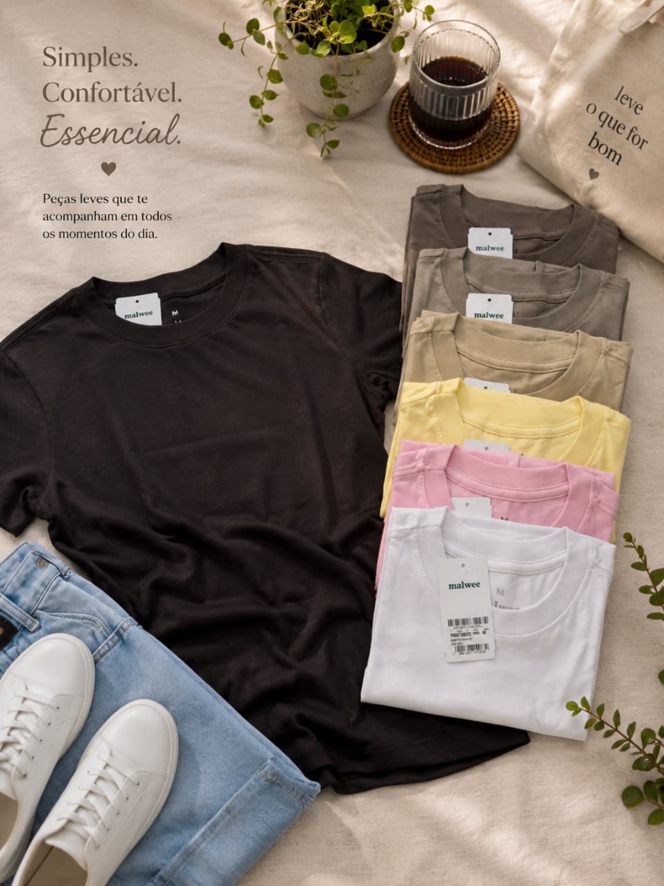 Camiseta Regular Malwee — 100% Algodão
