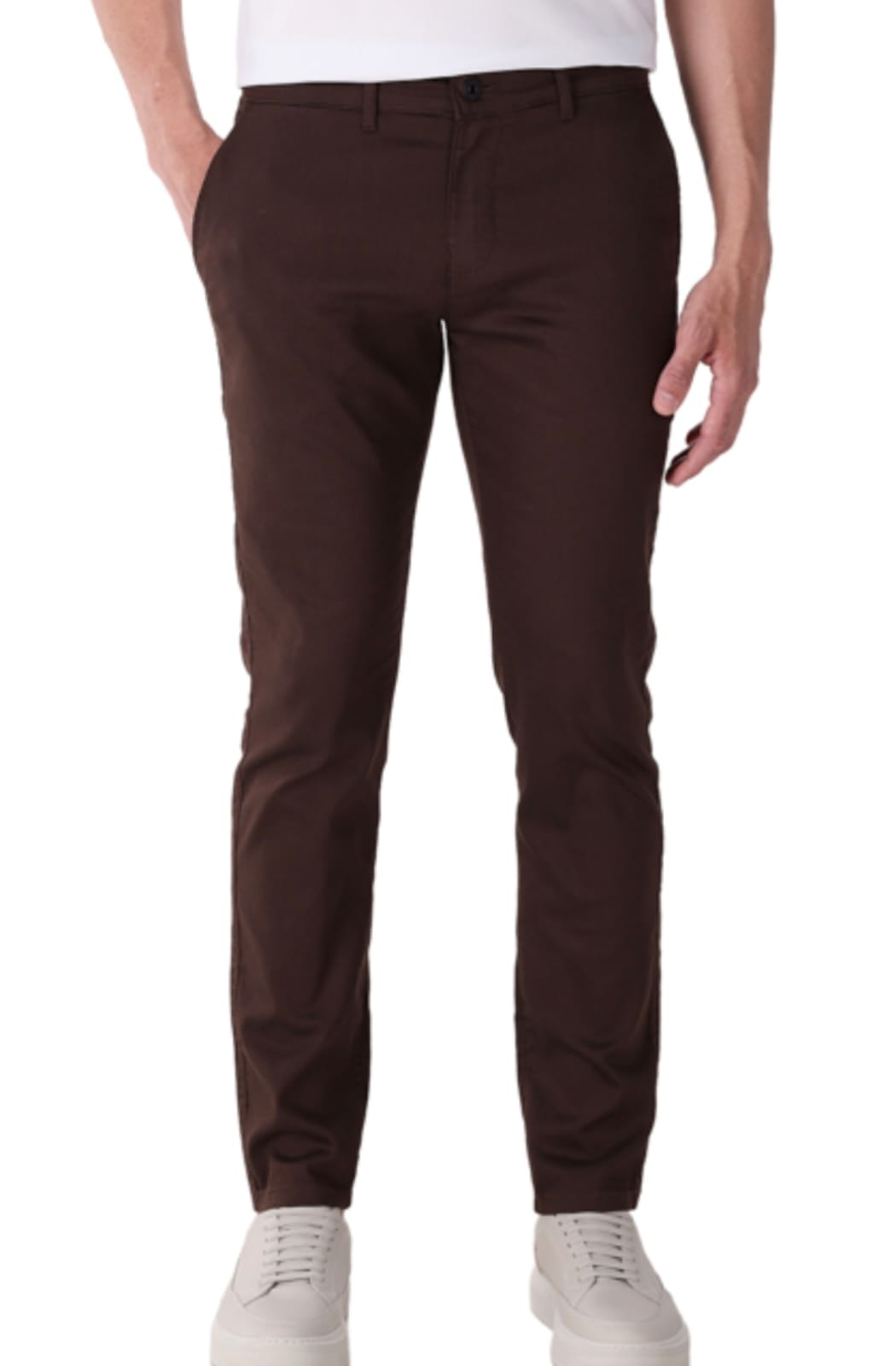 Calça Chino Ogochi Marrom Café